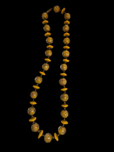Load image into Gallery viewer, Art Deco Glass Foil Bead Necklace - Finely Find It Vintage!