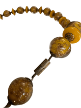 Load image into Gallery viewer, Art Deco Glass Foil Bead Necklace - Finely Find It Vintage!