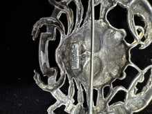 Load image into Gallery viewer, Cini Sterling Silver Cancer Zodiac Brooch - Crab Design - Finely Find It Vintage!