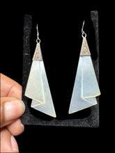 Load image into Gallery viewer, Vintage Sterling and Mother of Pearl Earrings