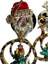 Load image into Gallery viewer, Lunch at The Ritz Vintage Christmas Earrings