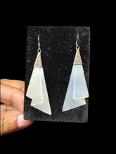 Load image into Gallery viewer, Vintage Sterling and Mother of Pearl Earrings