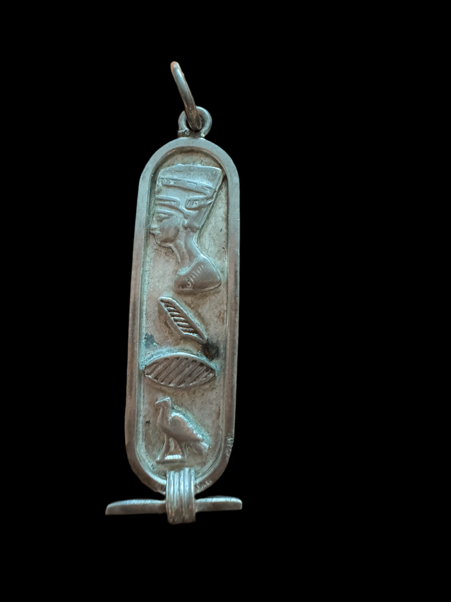 Sterling silver Egyptian pendant - Finely Find It Vintage!