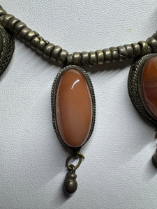 Carnelian Tribal Necklace - Finely Find It Vintage!