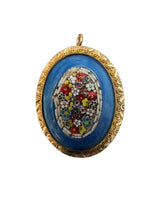 Load image into Gallery viewer, Antique Victorian Gold - Filled Micro - Mosaic Brooch Pendant - Finely Find It Vintage!