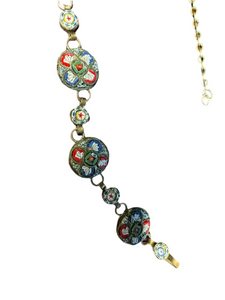 vintage Italian micro mosaic necklace