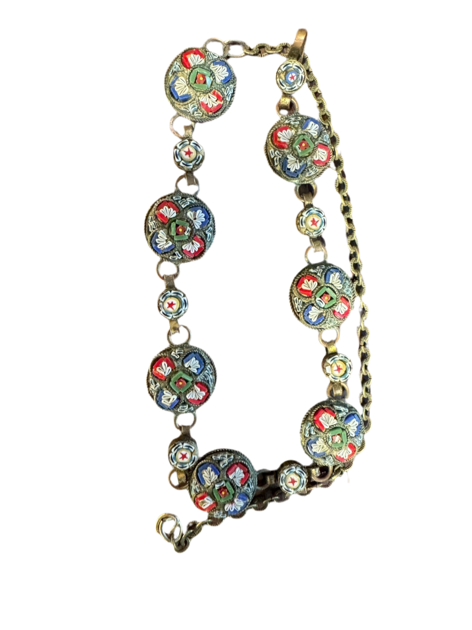 vintage Italian micro mosaic necklace