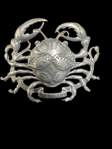 Cini Sterling Silver Cancer Zodiac Brooch - Crab Design - Finely Find It Vintage!