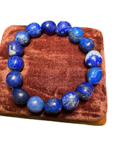 Load image into Gallery viewer, Natural Lapis Stretch Bracelet - Finely Find It Vintage!