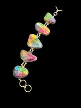 Load image into Gallery viewer, Rainbow quartz Bracelet in Silver metal