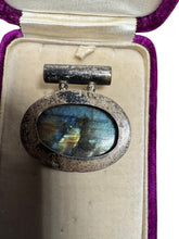 Load image into Gallery viewer, vintage Sterling labradorite pendant - Finely Find It Vintage!