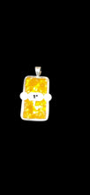 Load image into Gallery viewer, Amber Floral Pendant in Sterling Silver Frame - Finely Find It Vintage!