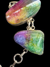 Load image into Gallery viewer, Rainbow quartz Bracelet in Silver metal