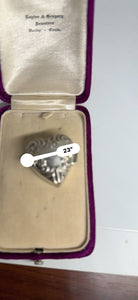 Antique Victorian sterling heart locket - Finely Find It Vintage!