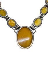 Load image into Gallery viewer, Sterling Butterscotch Amber Necklace - Finely Find It Vintage!