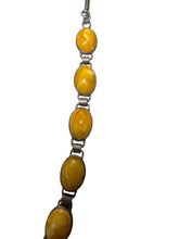 Load image into Gallery viewer, Sterling Butterscotch Amber Necklace - Finely Find It Vintage!