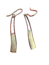 Load image into Gallery viewer, Sterling Silver Mother of Pearl Inlay Earrings - Finely Find It Vintage!