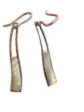 Load image into Gallery viewer, Sterling Silver Mother of Pearl Inlay Earrings - Finely Find It Vintage!