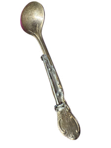 Antique Sterling silver spoon brooch - Finely Find It Vintage!