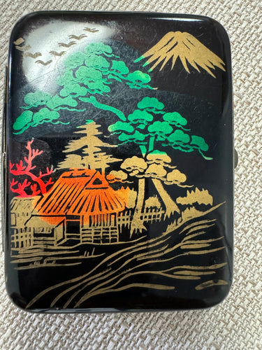 Japanese vintage lacquer cigarette case - Finely Find It Vintage!